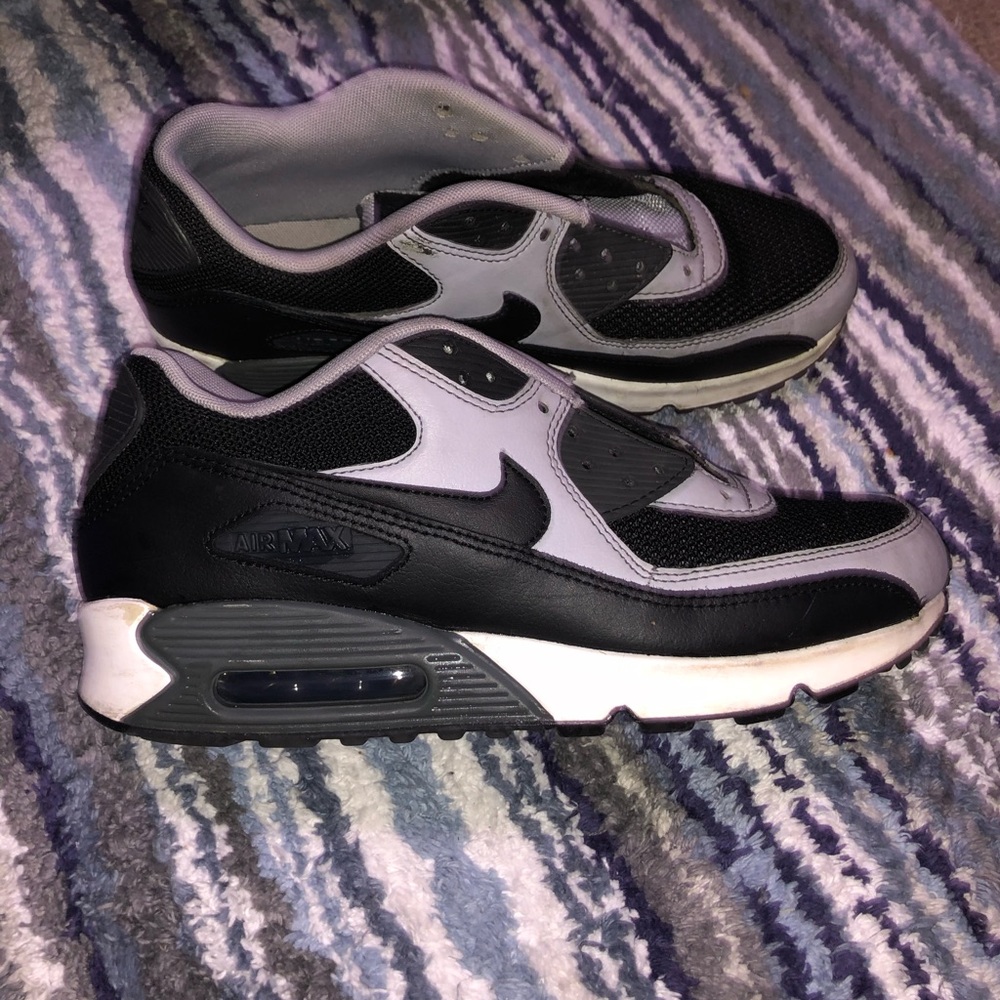 Grey and black air maxes